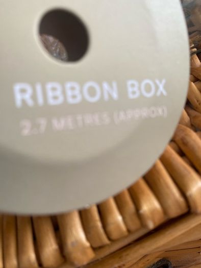 ShabbyChic Storage Jar and ribbon