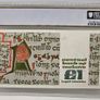 Ireland 1989 1 Ponund Queen Medb Banknote Note PCGS 66PPQ GEM UNC Image 2