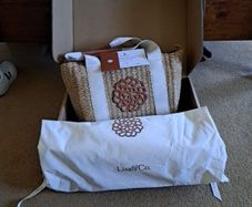 Lisa & Co Raffia Tote Bag