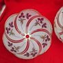 Retro glass lampshades decorated with an iris flower motif Image 5