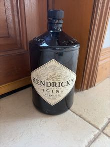 Empty 1.75L Hendrick's Gin bottle