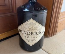 Empty 1.75L Hendrick's Gin bottle