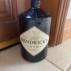 Empty 1.75L Hendrick's Gin bottle