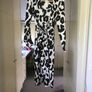ASOS Black and white long sleeved maternity dress Image 4