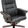 Recliner Chair with Footstool Faux Leather - Free Delivery Nationwide Image 2