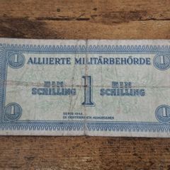 Austria, 1 Schilling banknote, Military Alliance, 1944, circulated - free standard postage