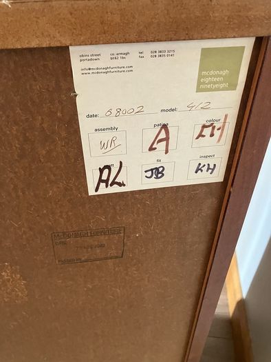 Mahogany Chest Drawers