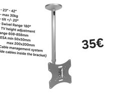 Tv Ceiling Mount Bracket Swivel Tilt 23"-42"