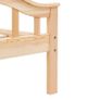 Bed Frame Solid Pinewood 120x200 cm Image 5