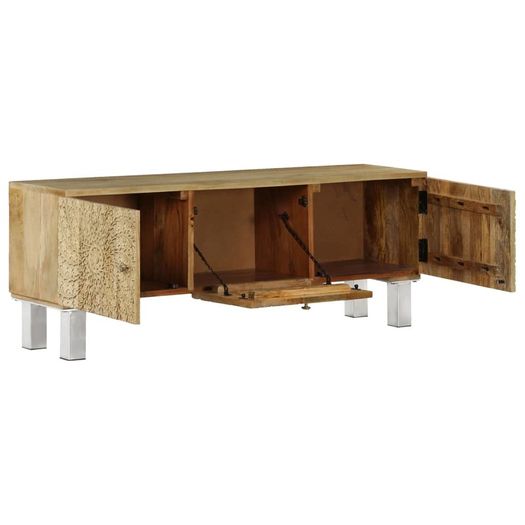TV Cabinet Solid Mango Wood 118x30x45 cm