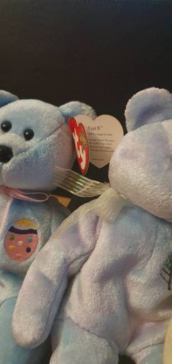 Collection of Pastel Coloured Beanie Bears