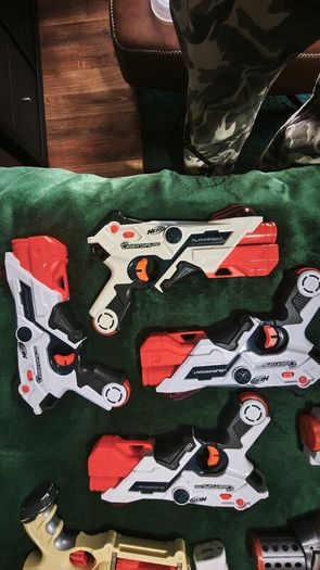 Huge Nerf Gun Collection Lot - Fortnite, Modulus, Laser Tag Set + Storage Box