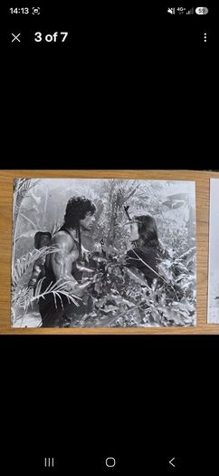 Syvester Stallone 1985 Rambo: First Blood Part II  Press Kit Photos x 4(Rare)