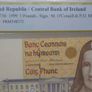 Ireland 1999 5 Pound Banknote Note 15/10/99 Pcgs Superb Gem Unc 67ppq Pop 2/0 ! Image 2
