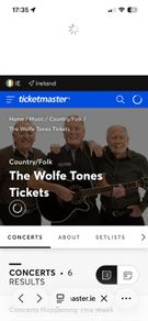 Wolfe Tones Tickets