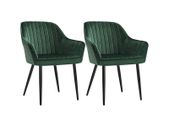 Set Of Two  Velvet Dining Chairs High Quality