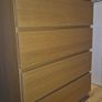 Oak IKEA Malm 4 Drawer Image 2