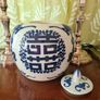 Antique blue and white ginger jar Image 4