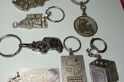 Collection Of All Metal Car Keyrings Mostly From Frence Garages/ Dealerships