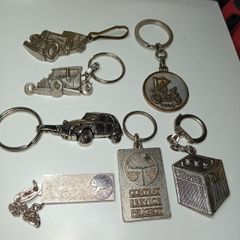 Collection Of All Metal Car Keyrings Mostly From Frence Garages/ Dealerships