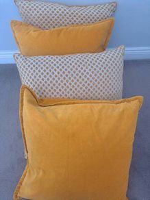 Cushions and throw