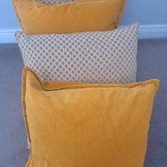 Cushions and throw