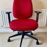 Premium Red Office Chair Image 3