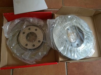 Solid Front Brake Discs 266mmx13mm Citroen C2 C3 Berlingo  Peugeot Partner