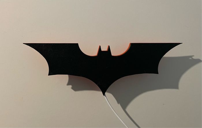 Batman backlit emblem