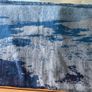 Navy Jacquard Scarf/Shawl - New Image 3