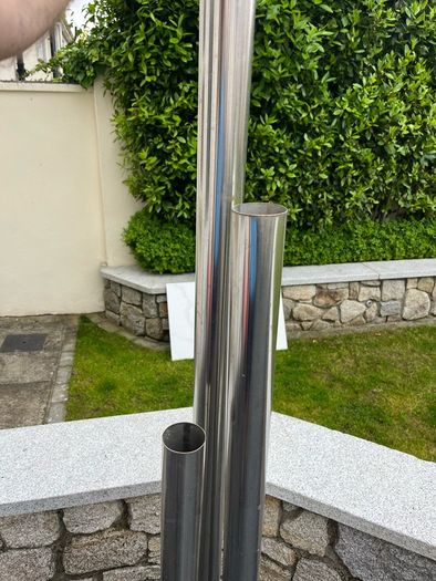 stainless steel water feature