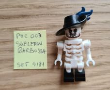 lego poc003 skeleton barbossa, set pirates of caribbean 4181