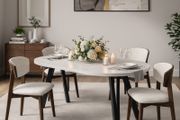 Marco Modern Extendable Round Dining Table 100-140CM