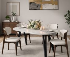 Marco Modern Extendable Round Dining Table 100-140CM