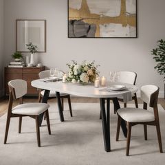 Marco Modern Extendable Round Dining Table 100-140CM