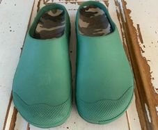 Livergy Made in Italy  Mens Green Clogs Shoes size UK8/9 EU42/43 Postage included