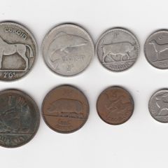 Ireland,8x1940 coins,2/6, 2/-,1/- 75% Silver Coins,  (No: 380)