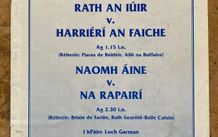 2001 Rathnure v Harriers &amp; St Anne's v Rapparees - GAA Wexford Hurling Club S.F Programme