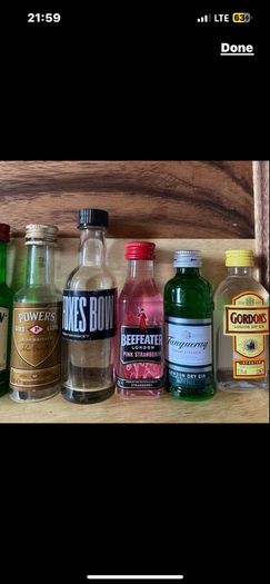 Hennessy Cognac Gin vodka whiskey empty mini Bottle Hennessy Cognac absolut vodka belveder gin Bombay whiskey Jack Daniels belveder paddy powers Jameson bacardi jagermeister Empty Bottles