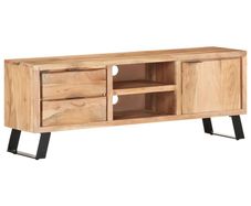 TV Cabinet 120x30x42 cm Solid Acacia Wood with Live Edges