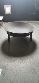 Large Steel Garden Fire Pit Bowl with Stand