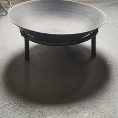 Large Steel Garden Fire Pit Bowl with Stand
