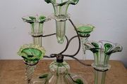 Victorian glass epergne/centrepiece