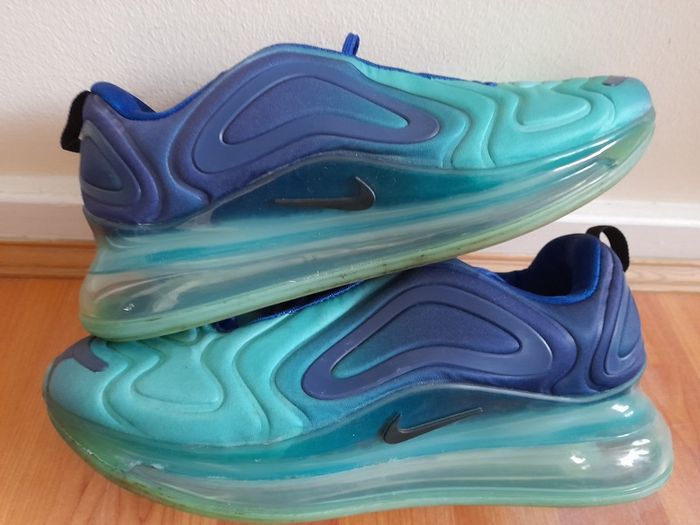Nike Air Max 720 Sea Forest UK-10/EUR-45 AQ2924-400 Deep Royal Blue/Black-Hyper Jade-2018