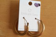 Golden hoop earrings (fashion jewellery)