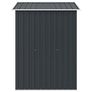 Garden Storage Shed Anthracite Steel 204x132x186 cm Image 4