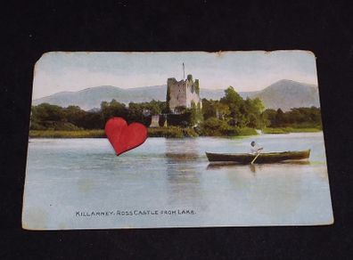 Ireland Postcard : Killarney , Co. Kerry - Ross Castle From The Lake - 1900s