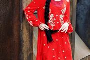 Designer Embroidered Longline Top