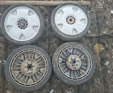Honda lawnmower   wheels  v.g.c