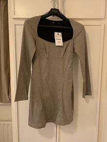 ZARA Womens Small Plaid Dress Brown Ref 7385/365